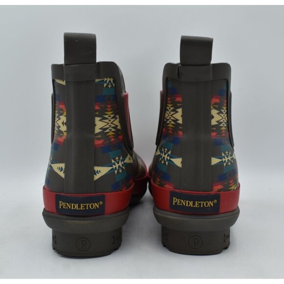 Pendleton Womens Size 7 Tucson Grey Multicolored Chelsea Waterproof Rain Boots - Picture 5 of 13